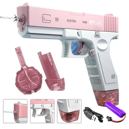 Electric Water Guns For Adults Powerful Squirt Automatic Water Suction Water Blasters Summer Outdoor Beach Toy For boys Kid Gift