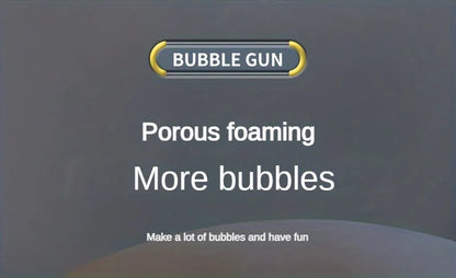 One Pack Of Children's 40 Holes Launcher Handheld Portable Electric Automatic Bubble Gun LED Light For Boys And Girls