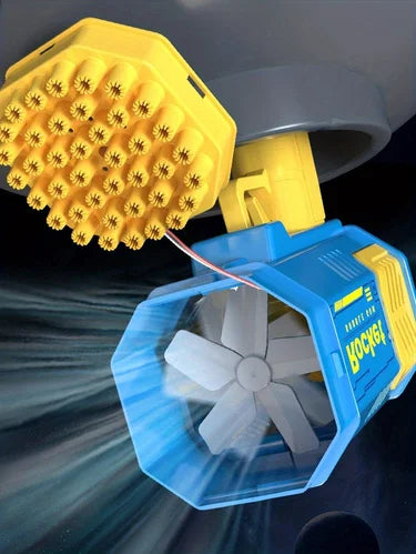 One Pack Of Children's 40 Holes Launcher Handheld Portable Electric Automatic Bubble Gun LED Light For Boys And Girls