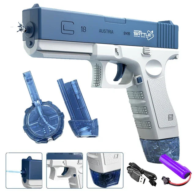 Electric Water Guns For Adults Powerful Squirt Automatic Water Suction Water Blasters Summer Outdoor Beach Toy For boys Kid Gift