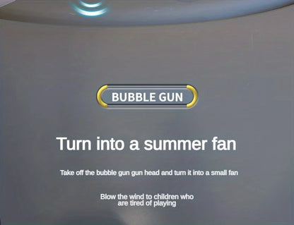 One Pack Of Children's 40 Holes Launcher Handheld Portable Electric Automatic Bubble Gun LED Light For Boys And Girls