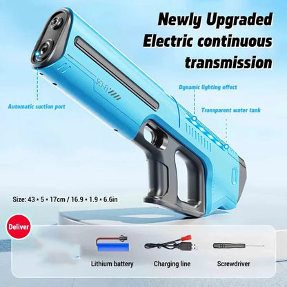 Electric Water Guns For Adults Powerful Squirt Automatic Water Suction Water Blasters Summer Outdoor Beach Toy For boys Kid Gift